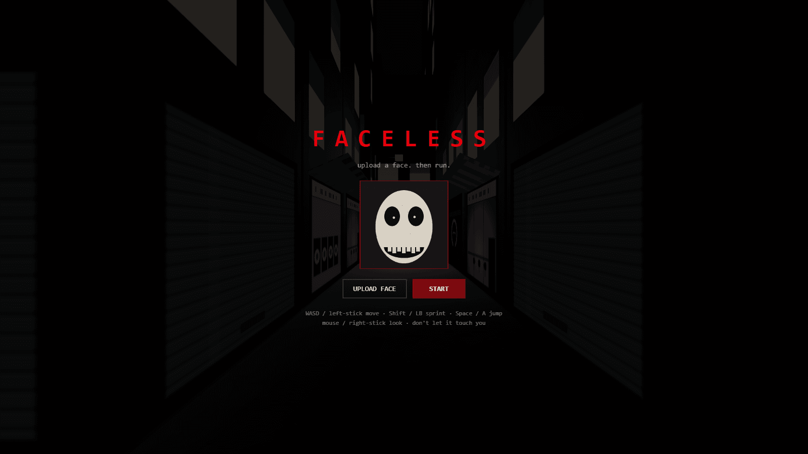 Upload a face. Then run.