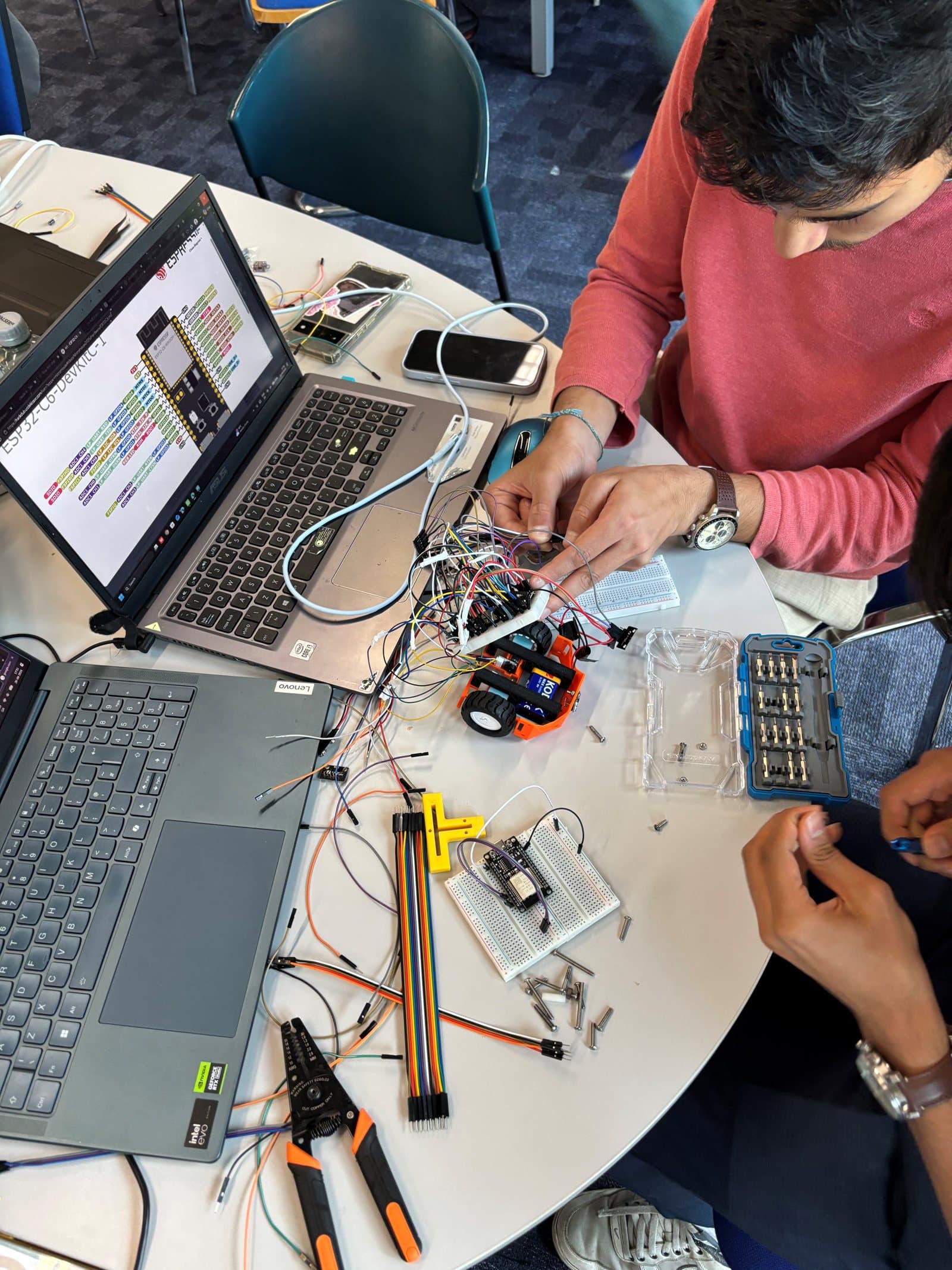 Wiring it up against the ESP32-C6 pinout